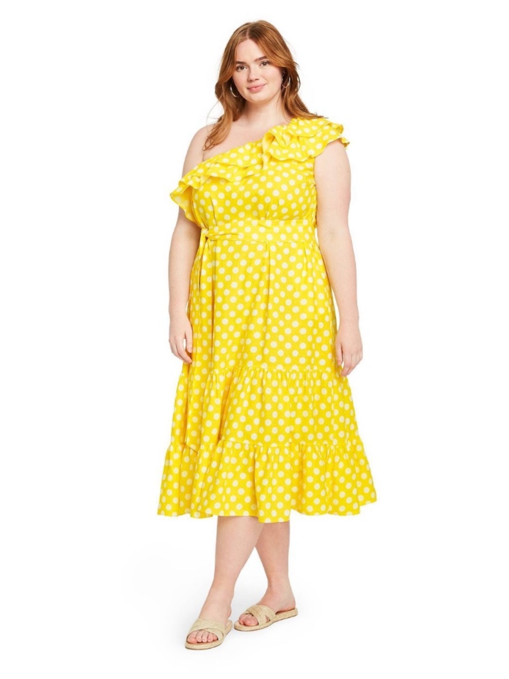 Off the shoulder ruffled dress